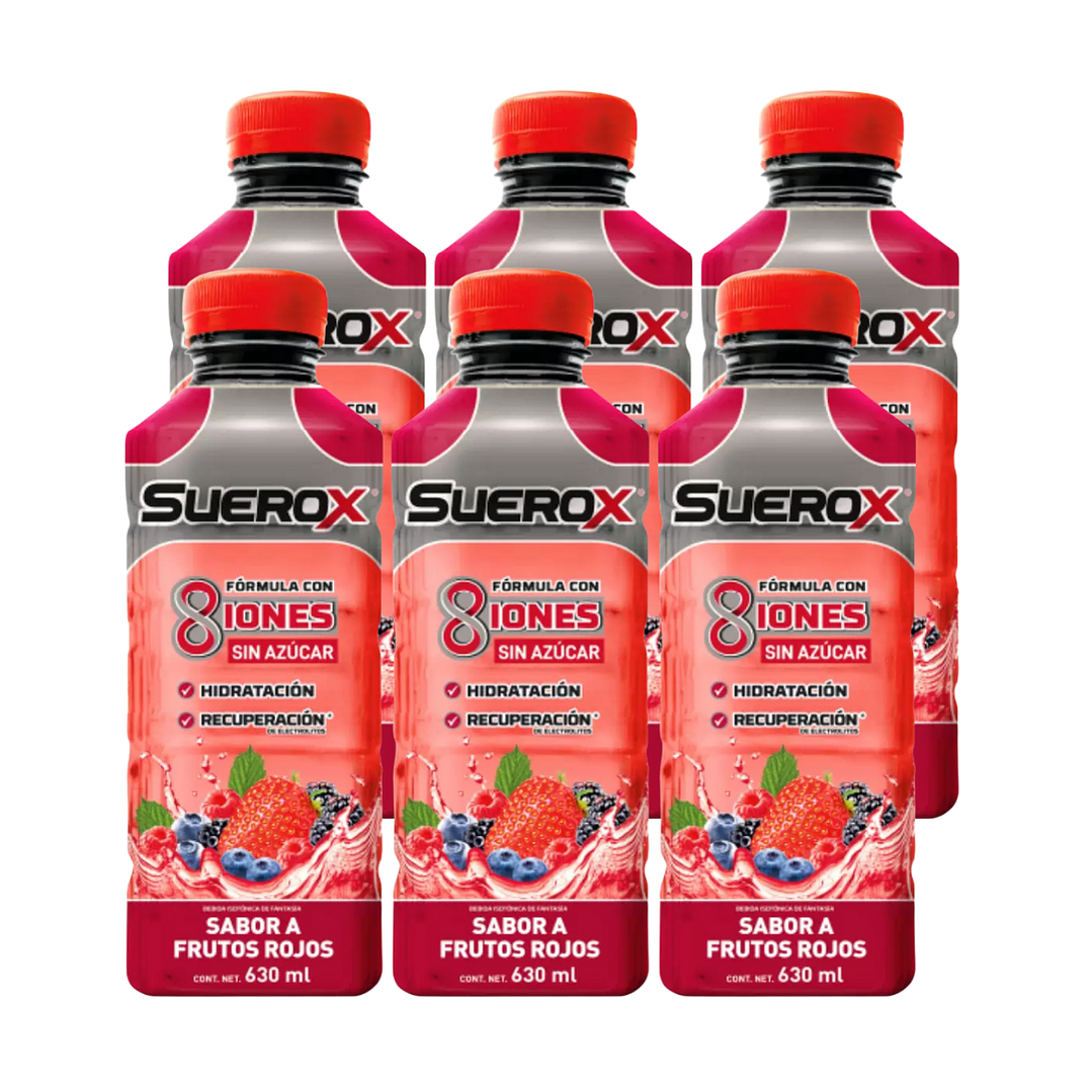Suerox Bebida Isotónica Frutos Rojos 630 ML X6 - SUEROX 1