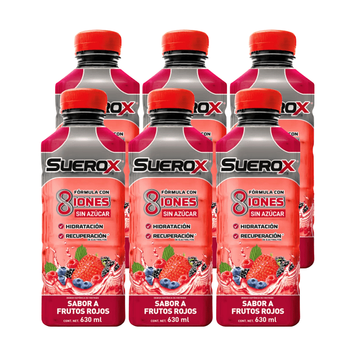 Suerox Bebida Isotónica Frutos Rojos 630 ML X6 - SUEROX 1