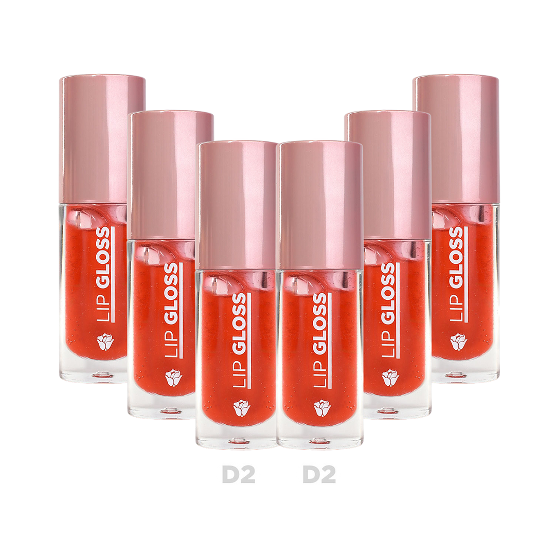 Lip Gloss Transparente con Vitamina E Tono D2 X6 - DOLCE BELLA 1