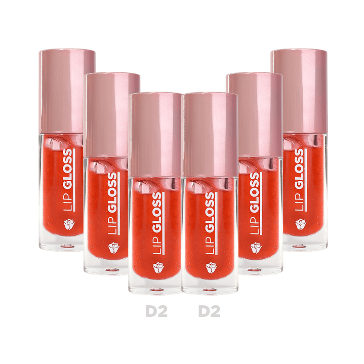 Lip Gloss Transparente con Vitamina E Tono D2 X6 - DOLCE BELLA 1