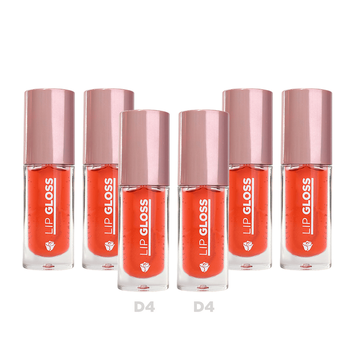 Lip Gloss Transparente con Vitamina E Tono D4 X6 - DOLCE BELLA 1
