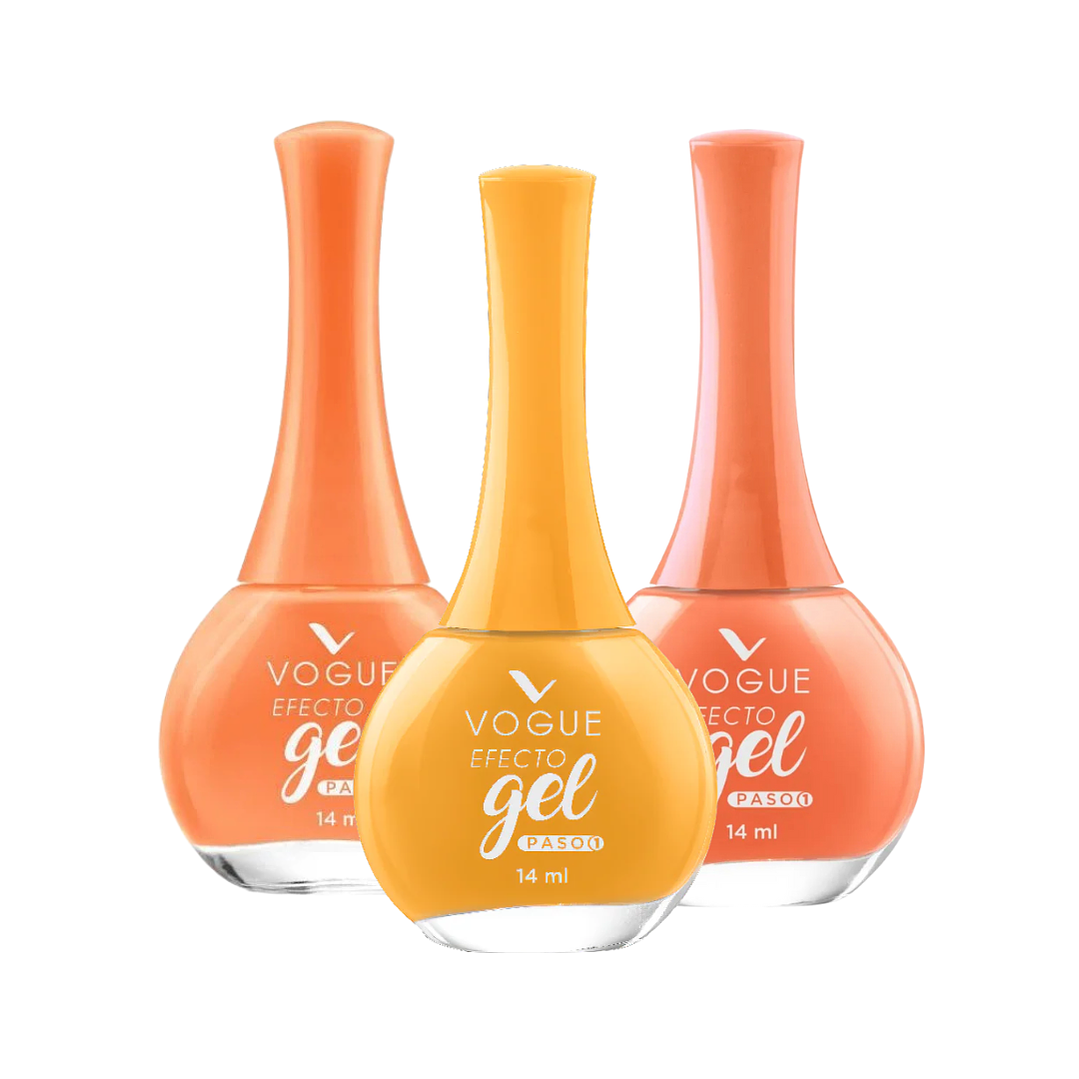 Esmalte Efecto Gel Extrovertida, Dembow, Flow 14 ML X3 - VOGUE 1
