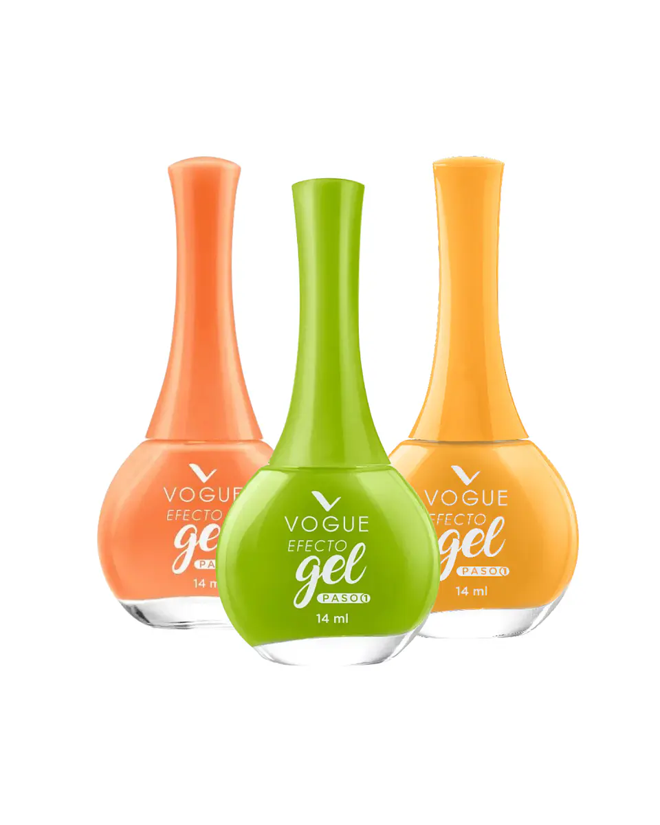 Esmalte Efecto Gel Extrovertida, Reggaetón, Dembow 14 ML X3 - VOGUE 1