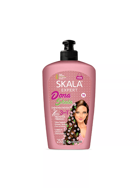 Crema Dona Skala Para Peinar 3En1 Con Protector Térmico 250 G - SKALA