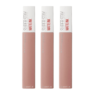 Lápiz Labial Maybelline Super Stay, Matte Ink Loyalist 05 - MAYBELLINE X3 Uni.
