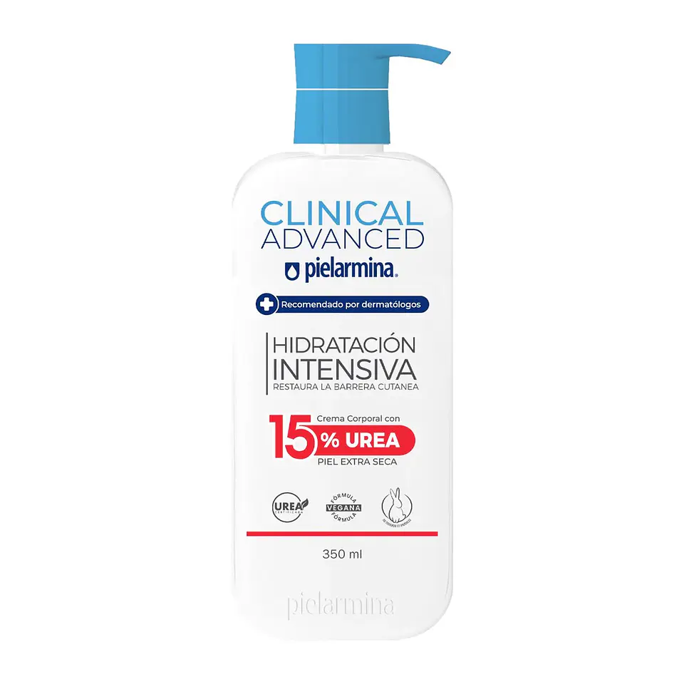 Crema Corporal Hidratación Intensiva Restaura La Barrera Cutanea 15% Urea, 350 ML - PIELARMINA 1