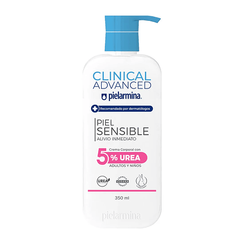 Crema Corporal Piel Sensible Alivio Inmediato 5% Urea, 350 ML - PIELARMINA