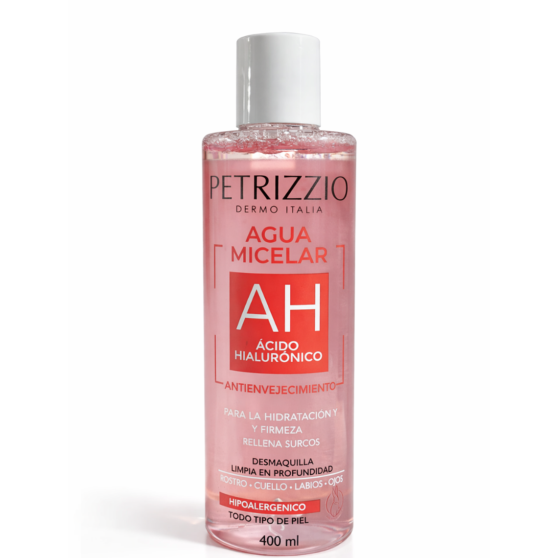 Agua Micelar Ácido Hialurónico 400 ML - PETRIZZIO 1