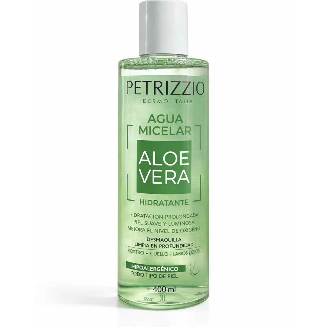 Agua Micelar Aloe Vera Hidrante Naturactive 400 ML - PETRIZZIO 1