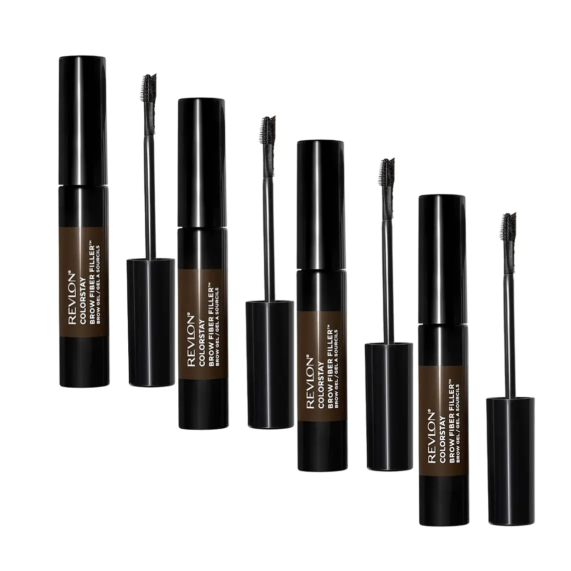 Gel para Cejas Colorstay Brow Fiber Filler Dark Brown X4 - REVLON 1