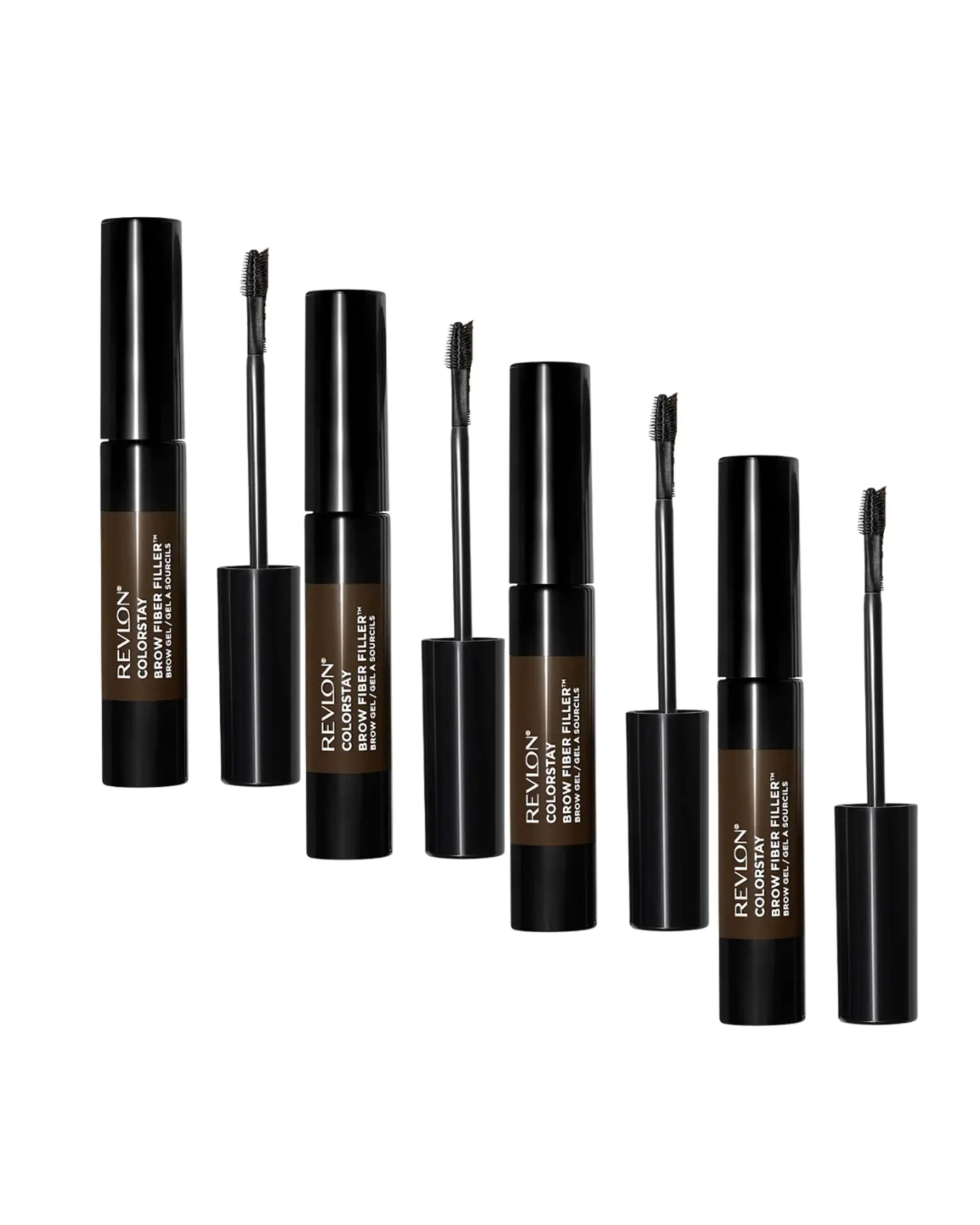 Gel para Cejas Colorstay Brow Fiber Filler Dark Brown X4 - REVLON 1
