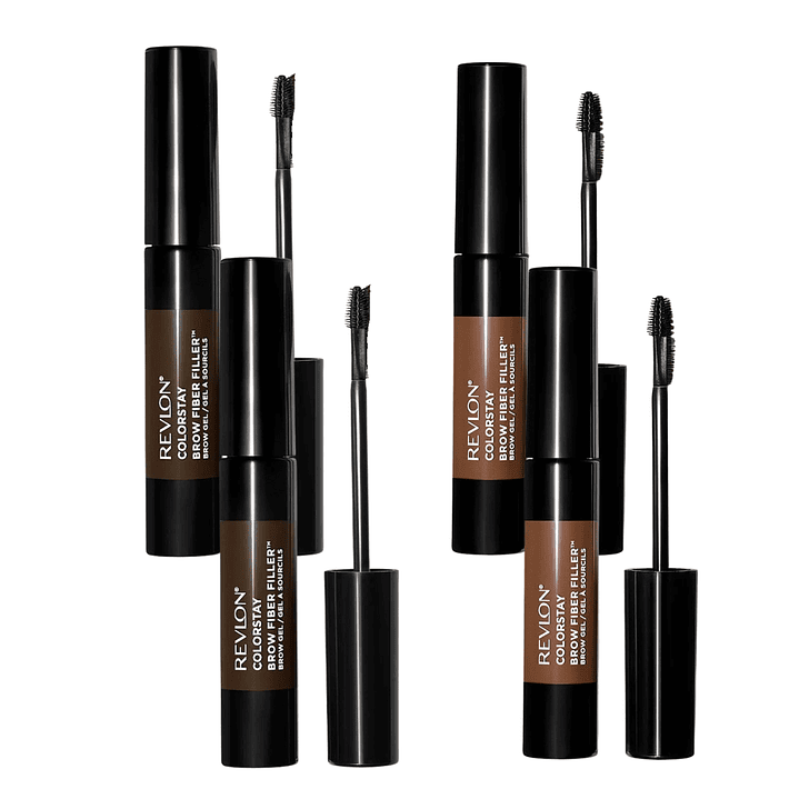 Gel para Cejas Colorstay Brow Fiber Filler Dark Brown & Medium Brown X2 - REVLON 1