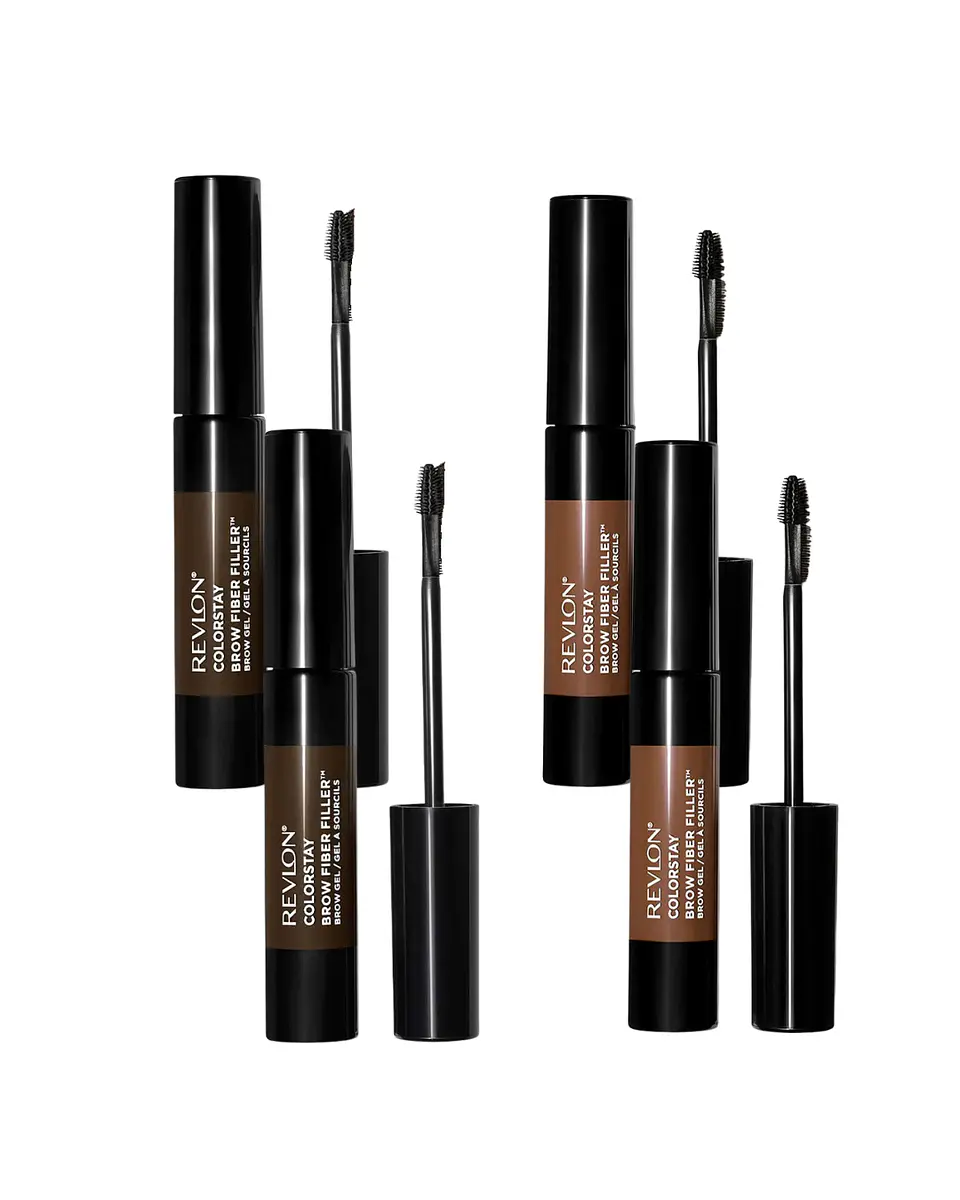 Gel para Cejas Colorstay Brow Fiber Filler Dark Brown & Medium Brown X2 - REVLON 1