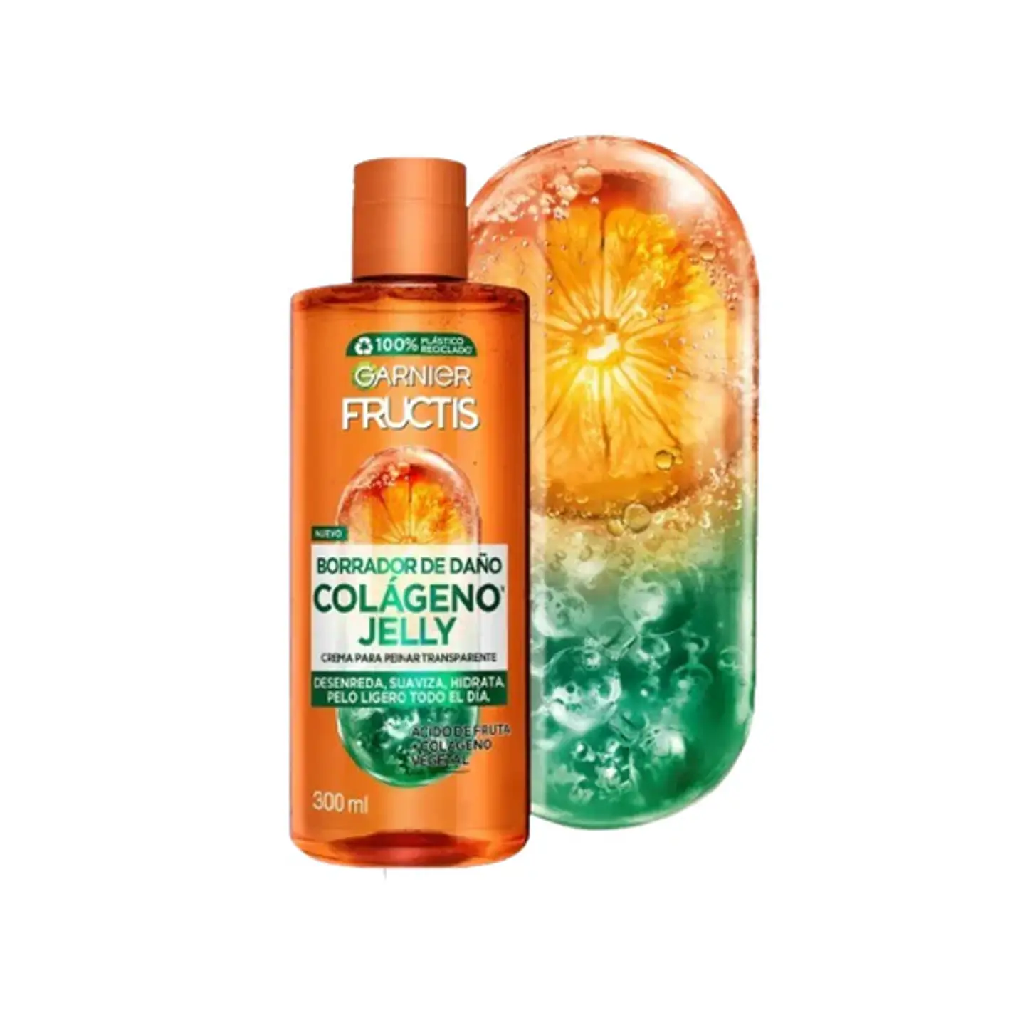Crema para Peinar Borrador de Daño Control Grasa 300 ML - GARNIER 2