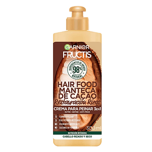 Crema Para Peinar Fructis Hair Food Manteca Cacao 300 ML - GARNIER