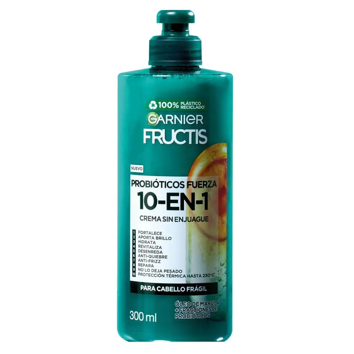Crema Cabello Probióticos Fuerza Fructis 10 en 1 300 ML - GARNIER 1