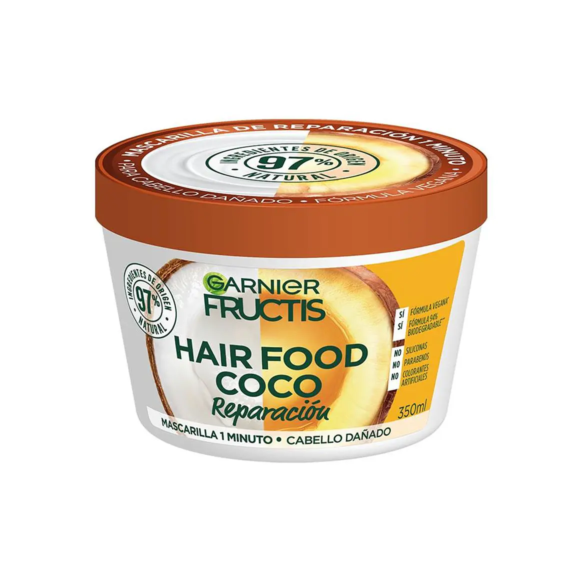 Mascarilla Capilar Hair Food Coco Reparación 350 ML - GARNIER 1
