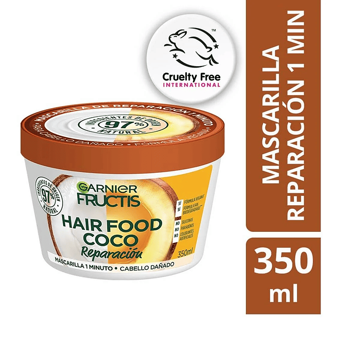 Mascarilla Capilar Hair Food Coco Reparación 350 ML - GARNIER 2