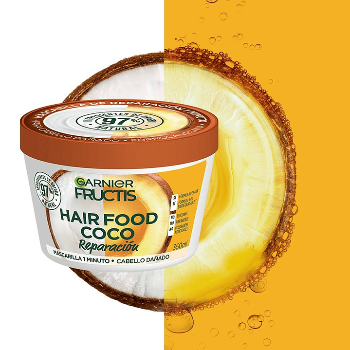Mascarilla Capilar Hair Food Coco Reparación 350 ML - GARNIER 4
