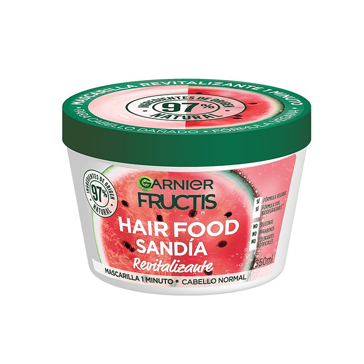 Mascarilla Capilar Hair Food Sandía 350 ML - GARNIER 1