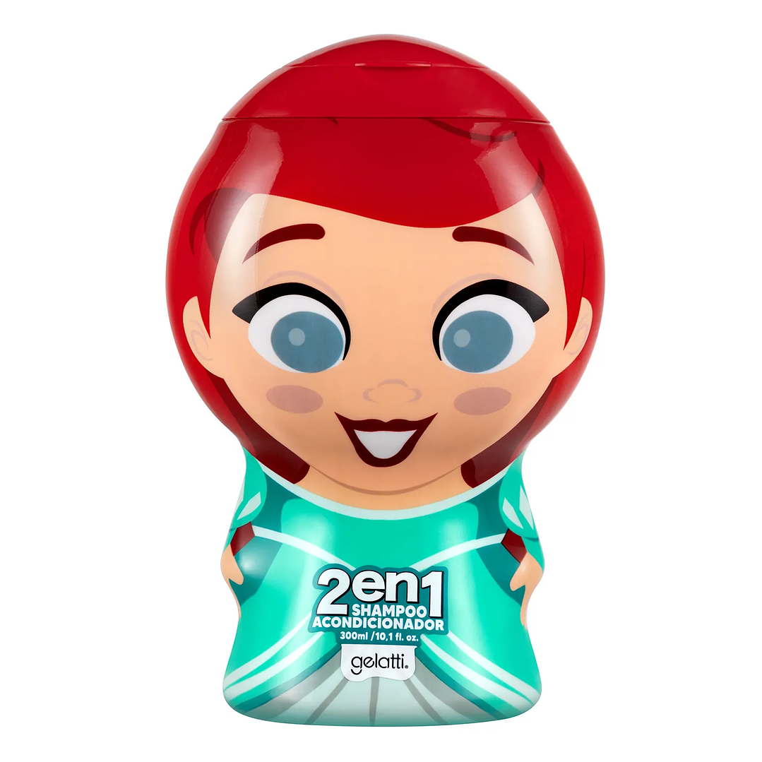 Shampoo Shoobies 2En1 Princesa Ariel Mix 300 ML - GELATTI 1