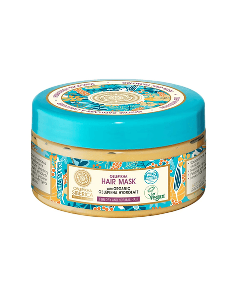 Mascarilla Cabello Normal Y Seco Organic Oblepikha 300 ML - NATURA SIBERICA