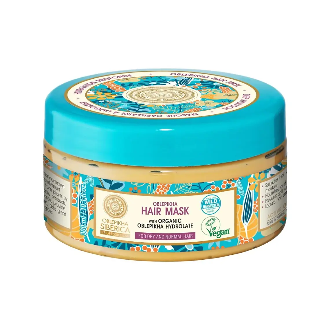 Mascarilla Cabello Normal Y Seco Organic Oblepikha 300 ML - NATURA SIBERICA 1