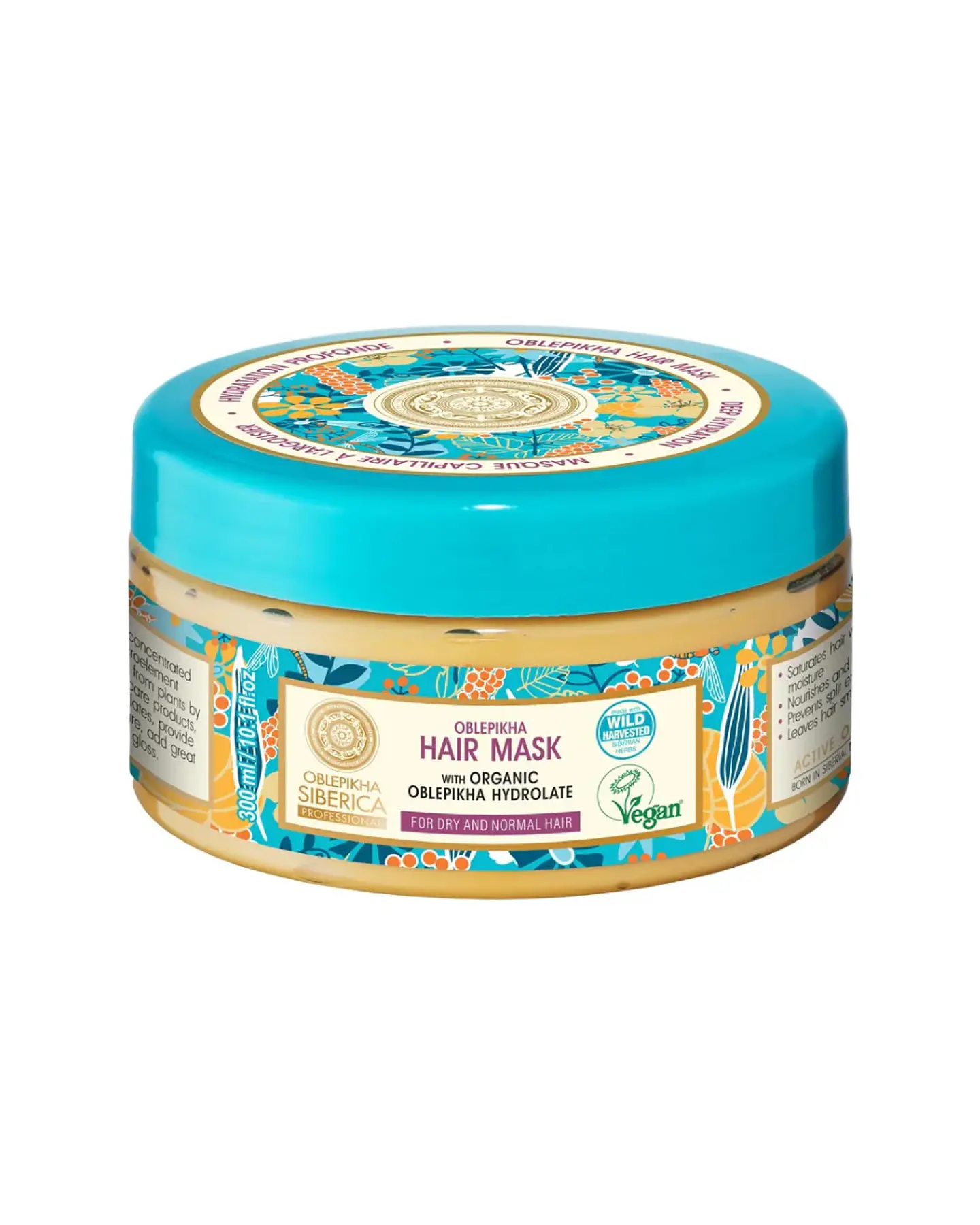 Mascarilla Cabello Normal Y Seco Organic Oblepikha 300 ML - NATURA SIBERICA 1