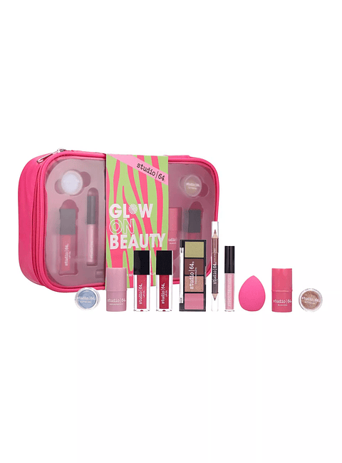 Set Maquillaje Glow On Beauty XCAJA (6 UNIDADES) - STUDIO 64