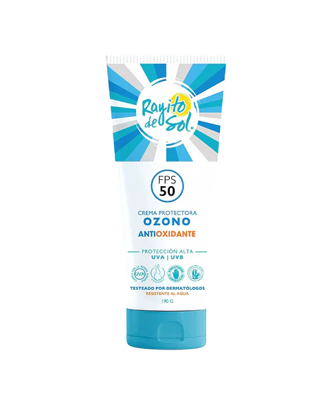 Crema Protectora Ozono AntiOxidante Fps 50 190g X5 - RAYITO DE SOL