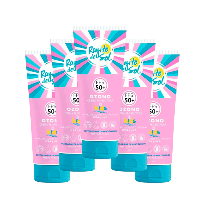 Crema Protectora Ozono Fps 50 Kids 190 G X5 - RAYITO DE SOL 1
