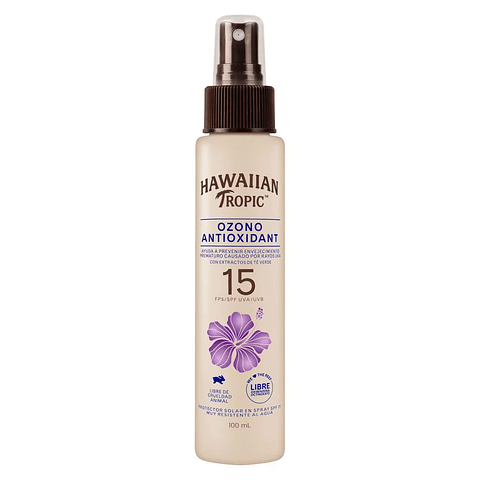 Protector Solar Hawaiian Tropic Ozono Antioxidant Mist FPS 15 100 ML X5 - HAWAIIAN TROPIC