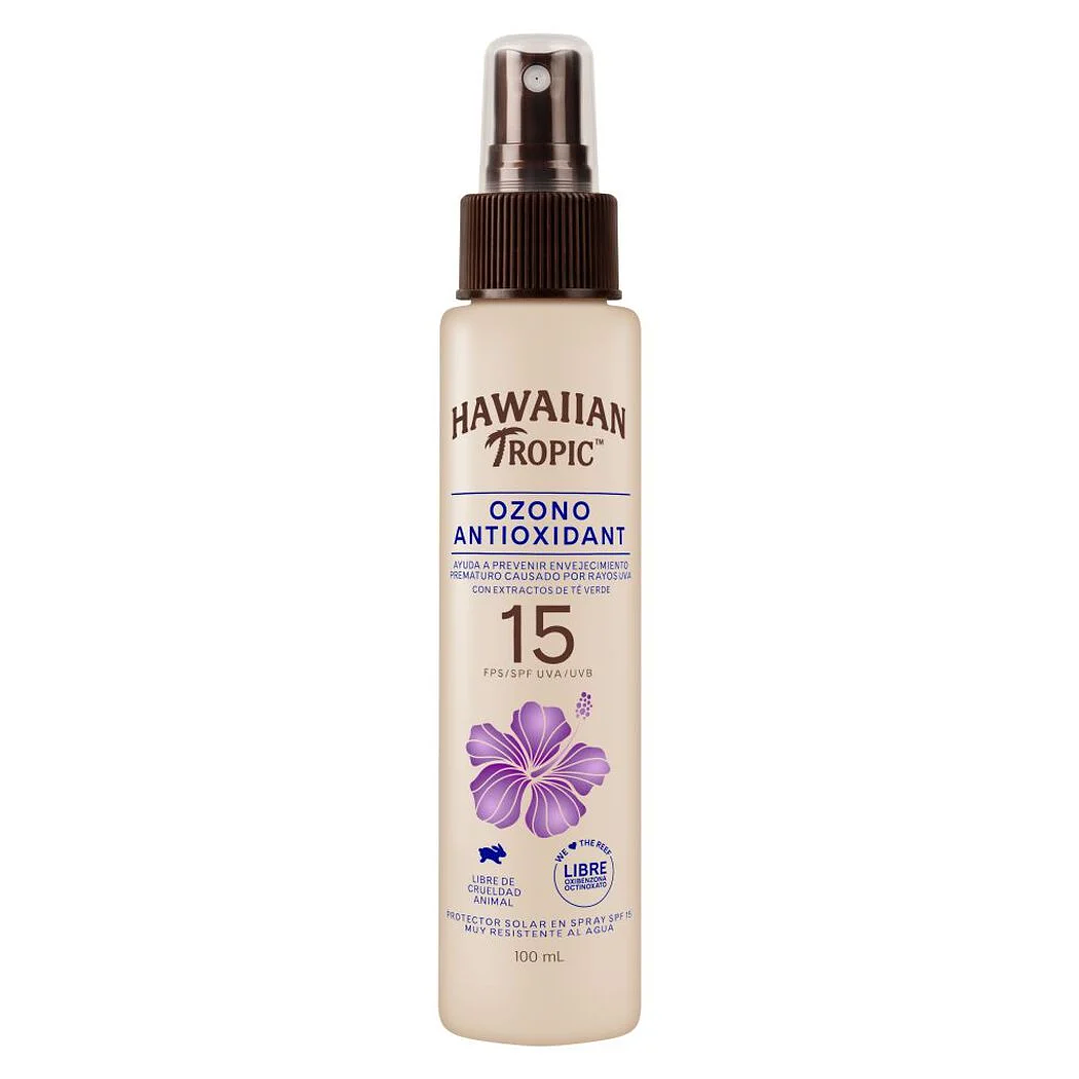 Protector Solar Hawaiian Tropic Ozono Antioxidant Mist FPS 15 100 ML X5 - HAWAIIAN TROPIC 2