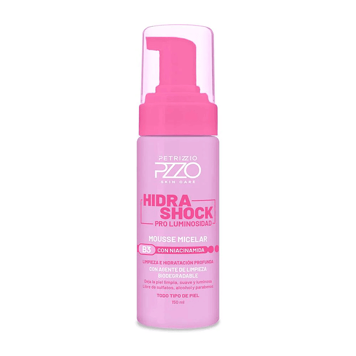 Mousse Micelar Hidra Shock Pro Luminosidad 150 ML - PETRIZZIO 1