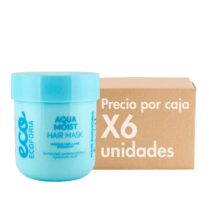 Mascarilla Ecoforia Aqua Moist Hidratante 200 ML XCAJA (6 UNIDADES) - ECOFORIA 1