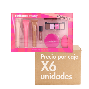 Set Maquillaje Radiance Ready XCAJA (6 UNIDADES) - STUDIO 64
