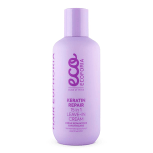 Crema Leave-In Ecoforia Keratin Repair 15 En 1, 200 ML XCAJA (6 UNIDADES) - ECOFORIA