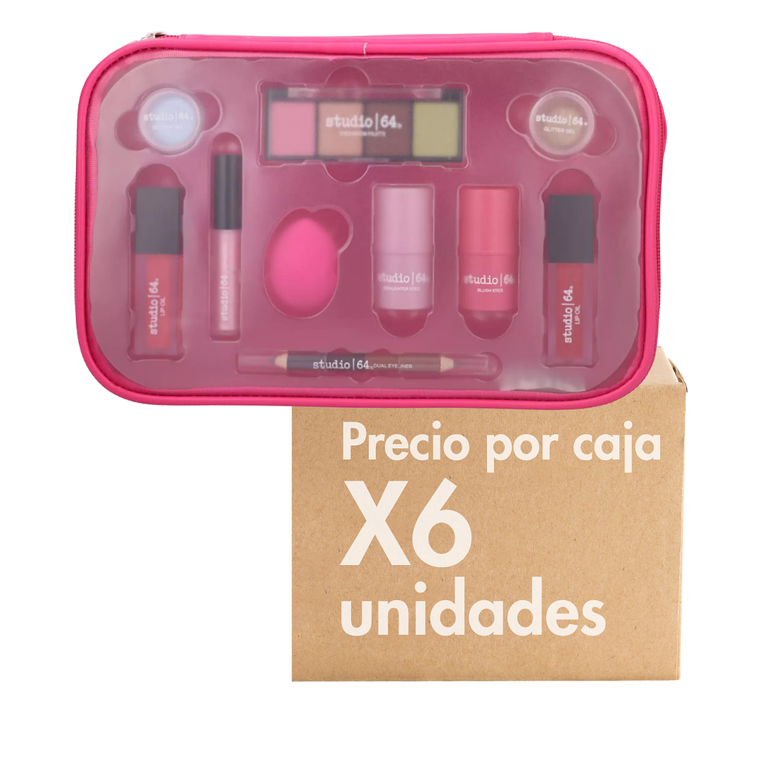 Set Maquillaje Glow On Beauty XCAJA (6 UNIDADES) - STUDIO 64 1