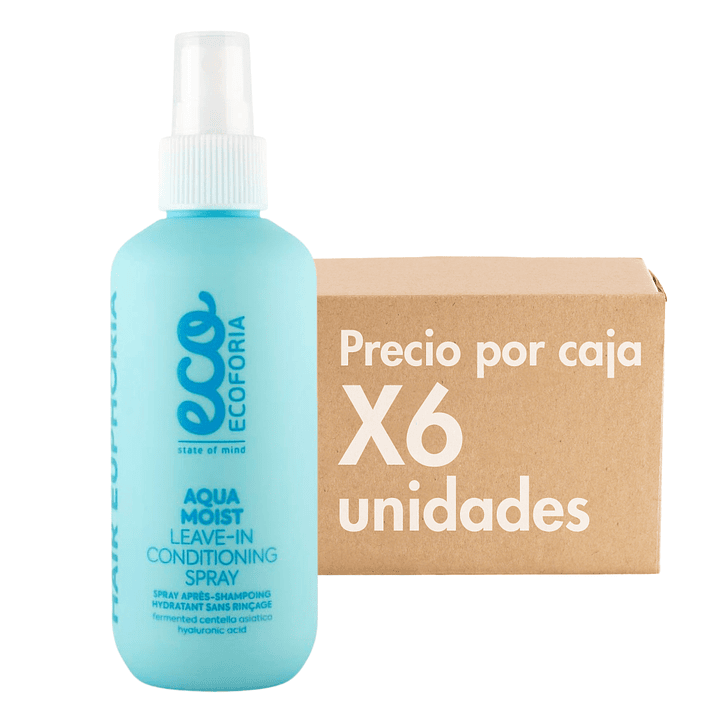 Leave-In Ecoforia Aqua Moist Hidratante 200 ML XCAJA (6 UNIDADES) - ECOFORIA 1