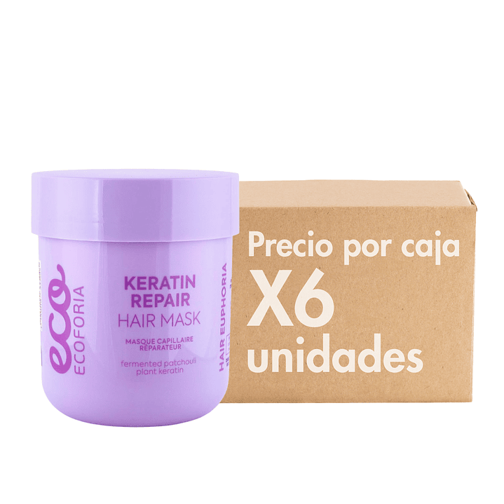 Mascarilla Keratin Ecoforia Repair 200 ML XCAJA (6 UNIDADES) - ECOFORIA 1