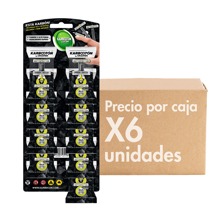 Máquinas de Afeitar tira 12 unidades Desechables XCAJA (6 TIRAS) - GROOMEN 1