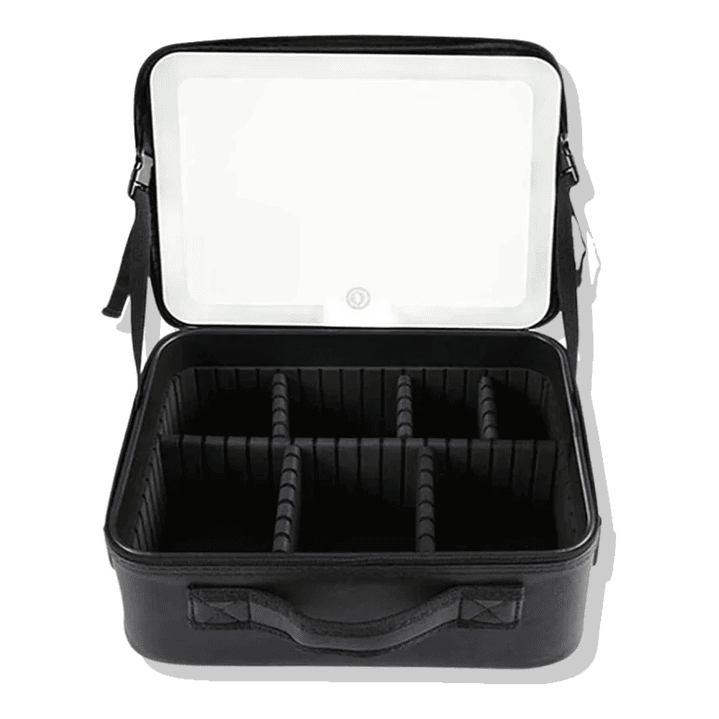 Cosmetiquero Con Espejo Luz Led Compartimientos 1