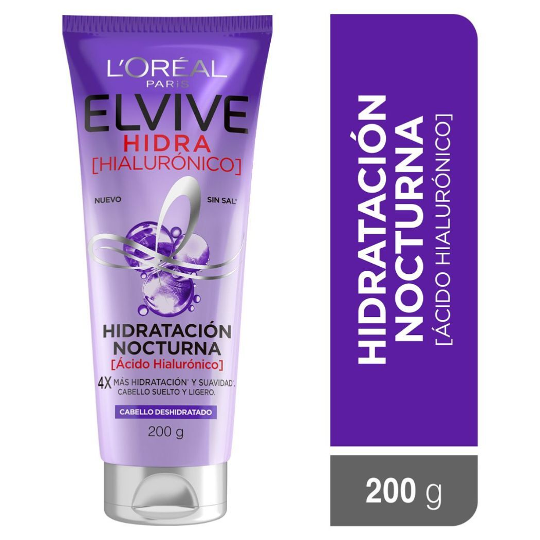 Hidratación Nocturna Elvive Hidra Hialúronico 200 ml - LOREAL 1