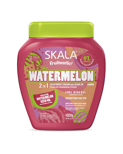 Máscara Watermelon 2 en 1 Tratamiento + Crema de Peinar + Secador de Pelo - SKALA