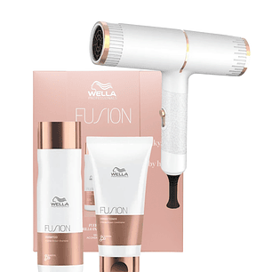 Pack Fusion Sha 250 ML + Acond 200 ML Oil Reflections + Secador de Cabello  - WELLA