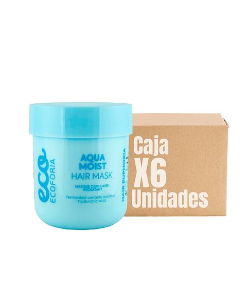 Mascarilla Ecoforia Aqua Moist Hidratante 200 ML XCAJA (6 UNIDADES) - ECOFORIA