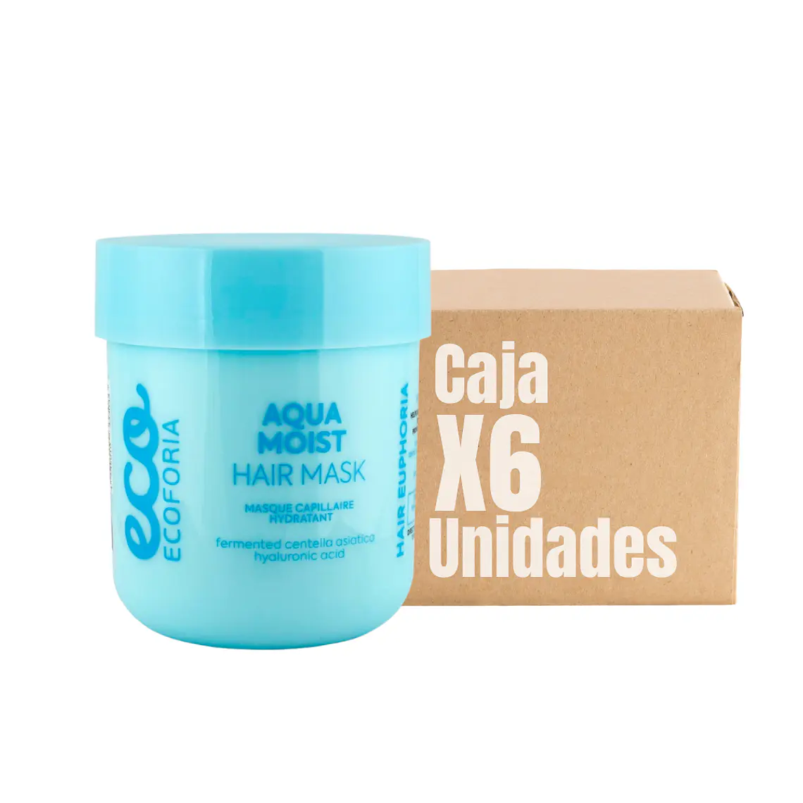 Mascarilla Ecoforia Aqua Moist Hidratante 200 ML XCAJA (6 UNIDADES) - ECOFORIA 1