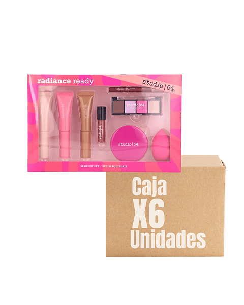 Set Maquillaje Radiance Ready XCAJA (6 UNIDADES) - STUDIO 64
