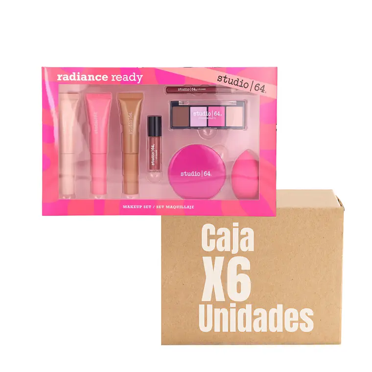 Set Maquillaje Radiance Ready XCAJA (6 UNIDADES) - STUDIO 64 1