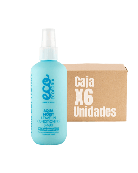 Leave-In Ecoforia Aqua Moist Hidratante 200 ML XCAJA (6 UNIDADES) - ECOFORIA